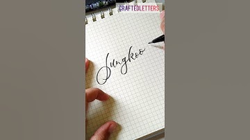 Jungkook | Quick Calligraphy 33 | Writing Names