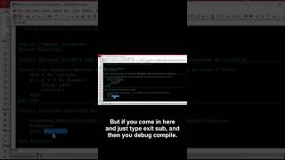 Exit Sub Not Allowed In Function? Here Is Why