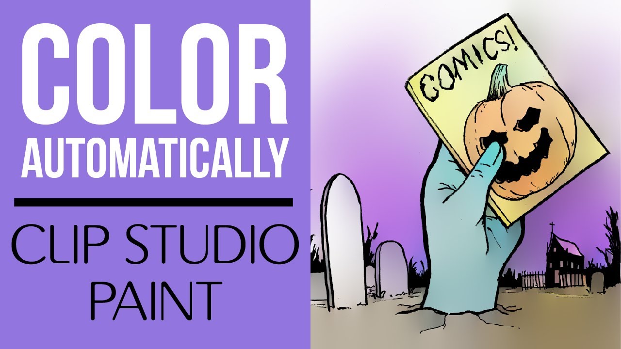Automatically Color in Clip Studio Paint - YouTube