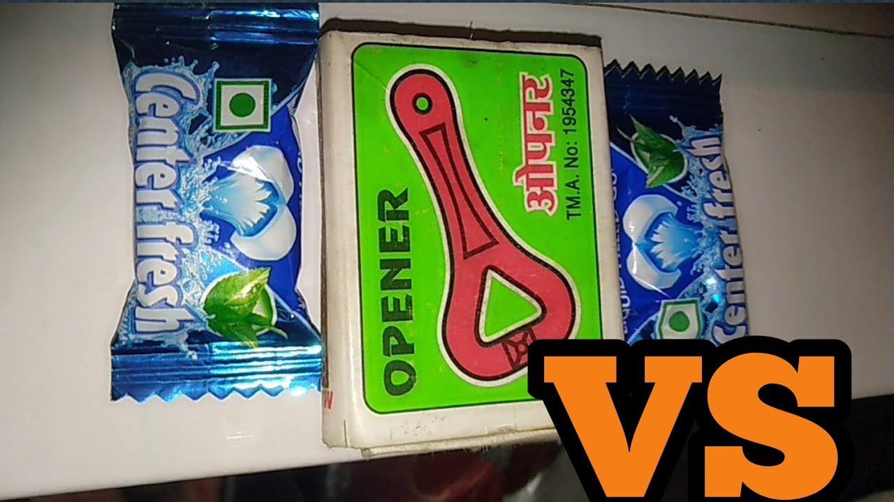 center fresh chewing gum vs motch fire experiment ||  in hindi