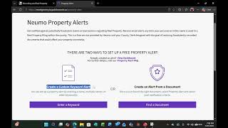 Property Fraud Alerts Sign-Up Option 2!