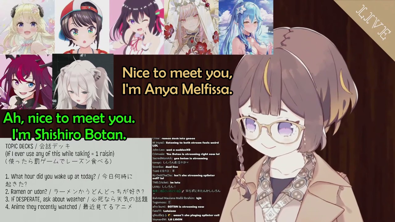 Botan Tries Convincing Anya To Play Minecraft So She Can Interact More With Other Holomem【Hololive】