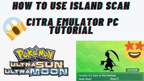How to use island scan on citra emulator pc|| GET RARE POKEMONS!!