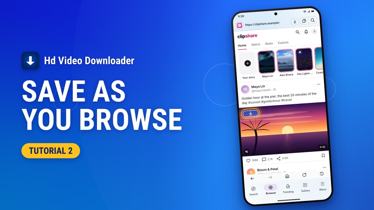 HD Video Downloader tutorial 2: Download while browsing