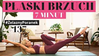 ⏱️ 7 minut na PŁASKI BRZUCH | Ekspresowy trening brzucha w domu | #ŻelaznyPoranek #137 | Ola Żelazo