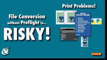 What is (#design #print) file conversion without preflight? Risky!
