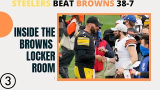 Inside the Locker room: Hear from the Browns after today's blowout loss to the Steelers
