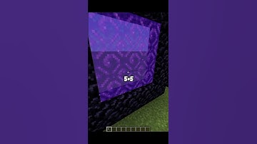 How Big Can A Nether Portal Be In Minecraft #minecraft #shorts
