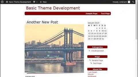 WordPress Theme Development - ( Basic Part 5 )