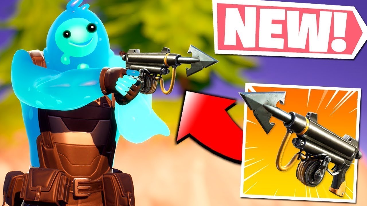How To Get New HARPOON GUN In Fortnite Live Gameplay (NEW WEAPON