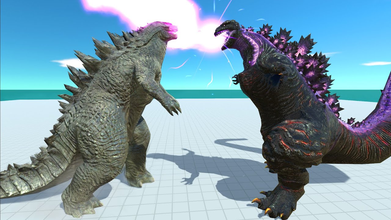 Godzilla 2014 VS Shin Godzilla - Animal Revolt Battle Simulator