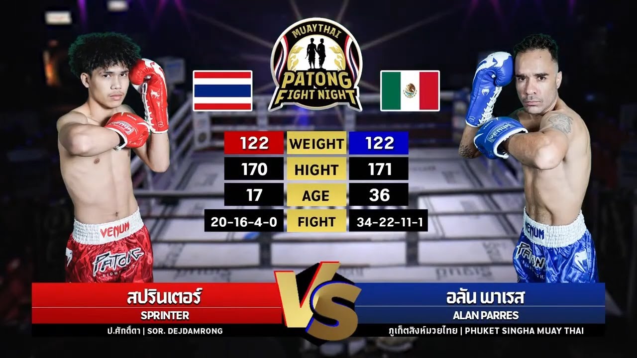 Sprinter Sor Dejdamrong vs Alan Parres