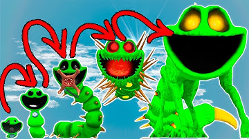 EVOLUTION OF NEW WORMZILLA MONSTER SMILING CRITTERS POPPY PLAYTIME CHAPTER 3 In Garry