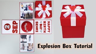 Explosion box| Birthday explosion box| Birthday gift ideas| Explosion box tutorial|Diy birthday gift