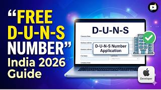 💼 Free DUNS Number for Business in India | Apple Developer &amp; Company Verification