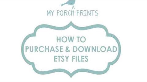 How To Purchase & Download Digital Files on Etsy (2019)