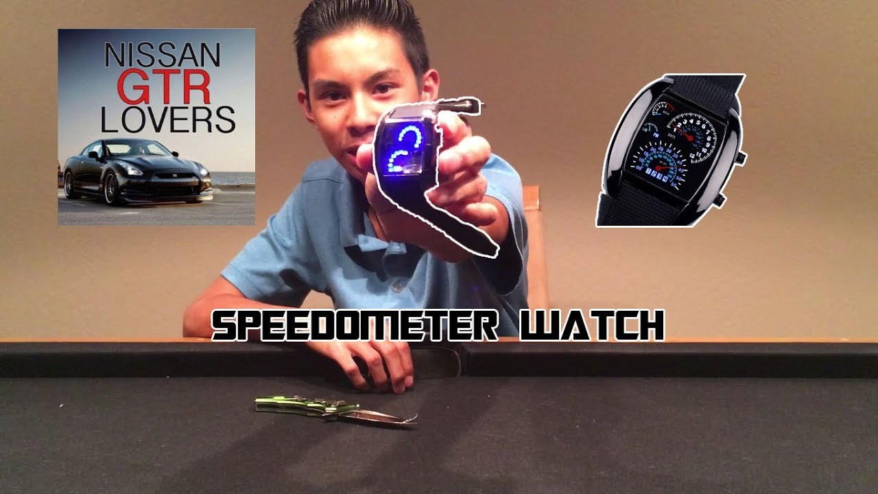 LED Speedometer Watch! NISSAN_GTR_LOVERS YouTube
