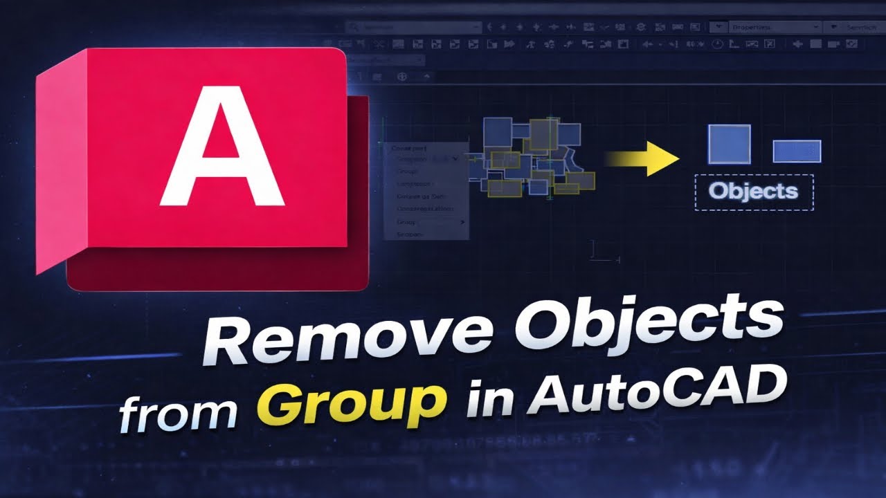 How to Remove Objects from Group in AutoCAD (Full Guide) - YouTube