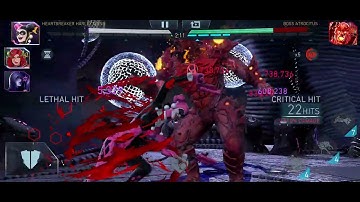 [Free to play: Injustice 2 Mobile] - Solo Raid Advent of Chaos H7T4 Atrocitus ONE SHOT