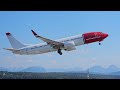 Epic Boeing 737 Takeoff - Molde Airport