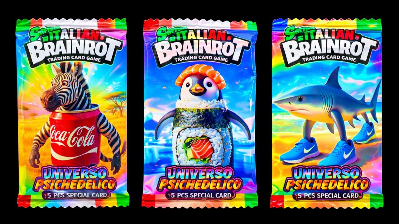 🎴 Unboxing 3 Packs of Italian Brainrot Anomaly Cards | Rare & Weird Toy Collectibles!