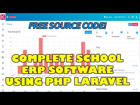 Complete School ERP System using PHP MySQL | Free Source Code Download