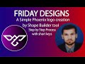 Simple Phoenix logo creation by shape builder tool in Illustrator (FRIDAY DESIGNS)
