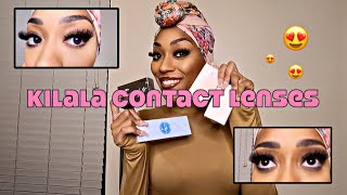 THE BEST CONTACT LENSES FOR BROWN EYES | TRYING ON KILALA CONTACTS😍