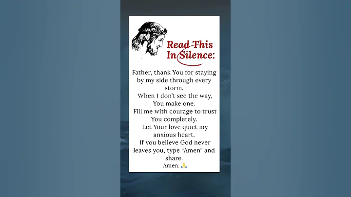 READ IN SILENCE 🌧️ Lord, Stay With Me Through The Storm #prayer #faith #jesus #hope