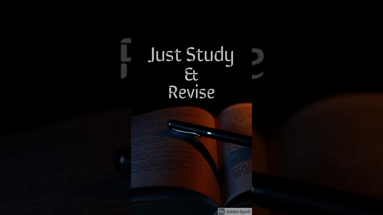 Just study then revise 