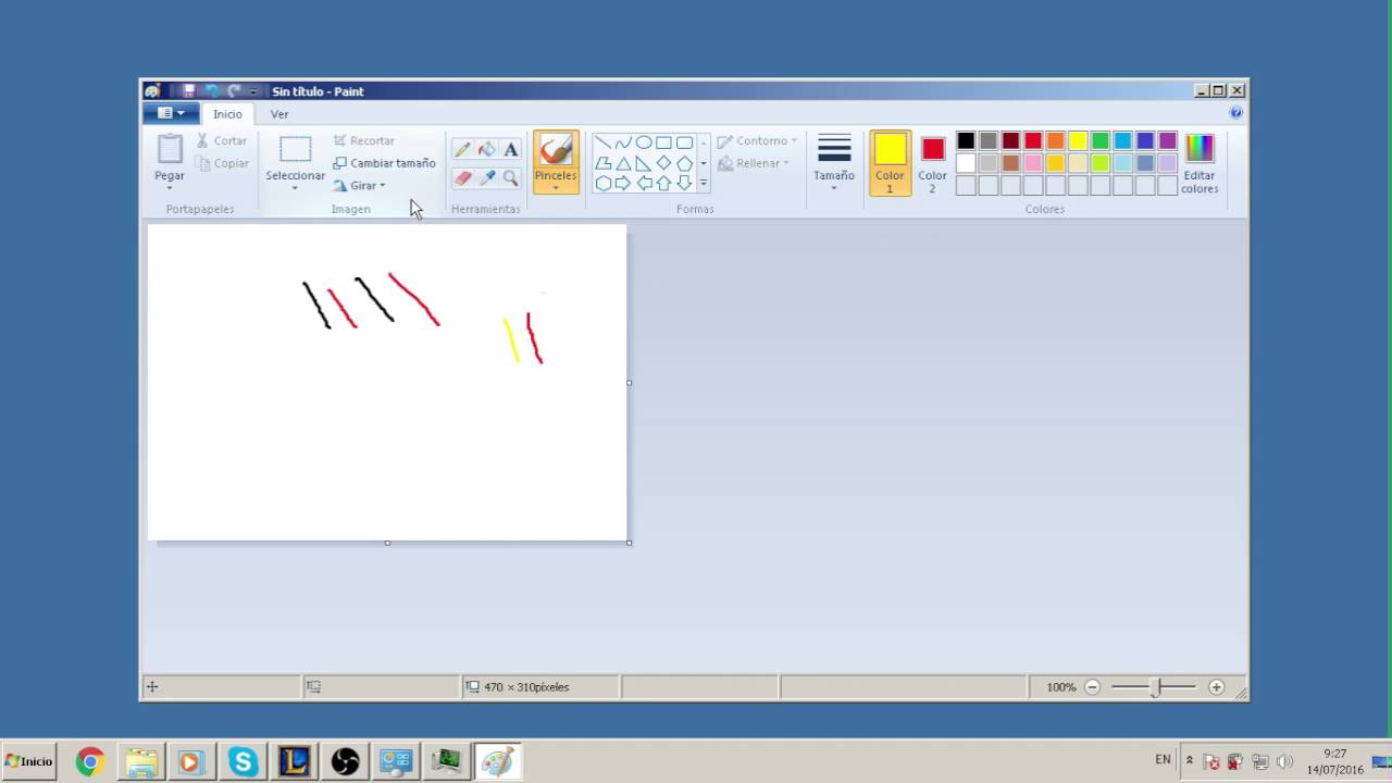 Como dibujar en paint YouTube