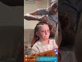 White Girl Getting Braids