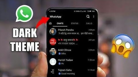 How to  enable dark Mode in WhatsApp App on Android