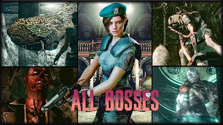 Resident Evil 1 REMAKE ALL BOSSES (Jill Valentine) [4K60ᶠᵖˢ] @GetRektNoob