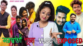 সরস্বতী পূজা Vlog Exposed | Top Roaster & Vlogger Roast | Chotto Chele | Manchu | Jenny Sabse Hatke