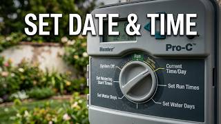 How to Set Date and Timer on Hunter Pro C Timer - 60 Second Tutorials