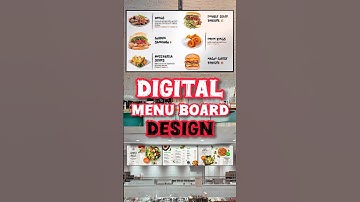 Design Digital menu board signage & Restaurant food menu design #restaurantmenu
