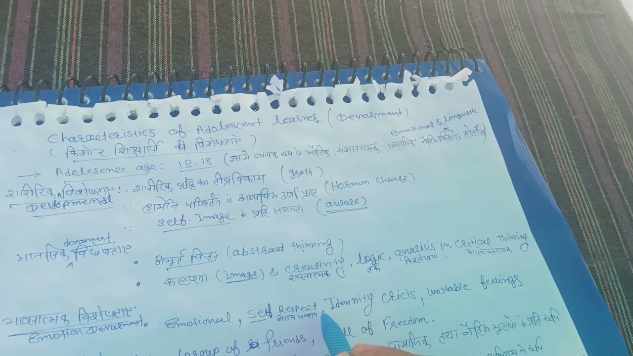 Development character of adolescent and use in teaching and learning 