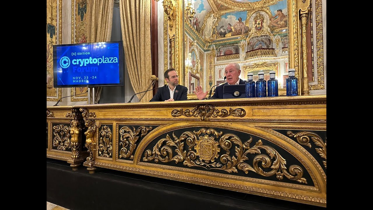 Entrevista Rodrigo Rato sobre Crypto Activos en el V Crypto Plaza Forum