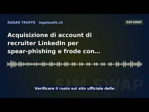 Acquisizione di account di recruiter LinkedIn per spear-phishing e frode con false offerte di lavoro