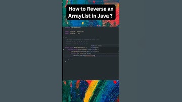 How to Reverse an ArrayList in Java?#java #javaprogramming #shorts #javatutorial #coding #subscribe
