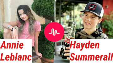 ANNIE LEBLANC vs. HAYDEN SUMMERALL Musical.ly Compilation