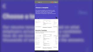 Free Resume Builder App