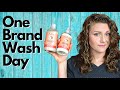 ONE BRAND WASH DAY with Shea Moisture on WAVY HAIR