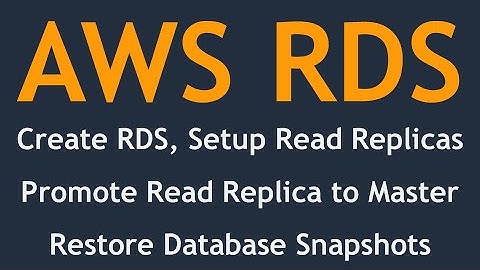 AWS RDS Demo - Parameter Groups, DB Subnet Groups, DB Instances,  Snapshots, Read Replica