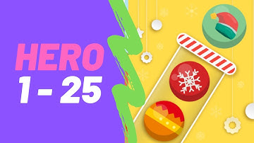 Bubble Sort Color Puzzle Game All Hero Levels 1-25 Walkthrough