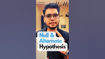 Null & Alternate Hypothesis | PhD Research| Ritvik Saini #phdlife #researchtips #dataanalysis
