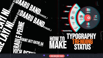 HOW TO MAKE TYPOGRAPHY VIDEO IN KINEMASTER | TYPOGRAPHY TUTORIAL VIDEO IN HINDI | TUTORIAL VIDEO