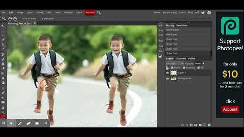 Photopea: Clone Stamp