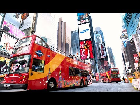 Video: CitySights NY Hop-On, Hop-Off автобус турларына сереп салуу